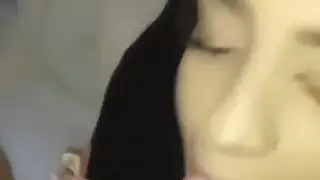 muslim girl swallows cum after rough sex