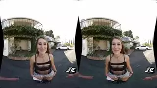 يتم أخذ Paige Green الرائع من الخلف وضرب