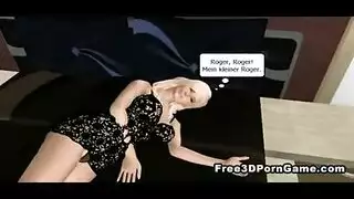 هنتاي ضئيلة شقراء في سمكة مص الديك.