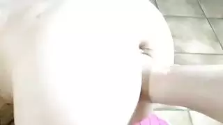 خنثي يحصل لها الحلق مارس الجنس و بوسها دمرت