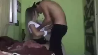 زوجان يمارسان الجنس على الكاميرا ، هواة محلية الصنع