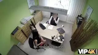 مقابلة عمل بتقلب مص ونيك عنيف