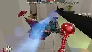 فتاة شعر اللعب تحت شريط