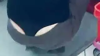 مثليات عيد الميلاد قرنية مارس الجنس في ثلاثي الطريق.