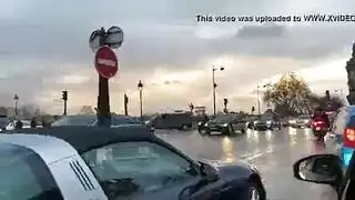 شجبت السيدة باريس روز من قبل رجل مع ديك ضخمة