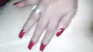 الشقراء الخمال الأكل الديك على دراجة