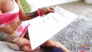 جبهة مورو شقراء ، أليكس تشانس هي ركوب ديك سمين والحصول على نائب الرئيس على وجهها