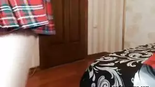 أحمر الشعر الياباني مع كس مشعر